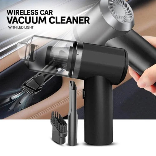 2-in-1 Vacuum Cleaner – Handheld Car Cleaner (Wireless & Rechargeable)