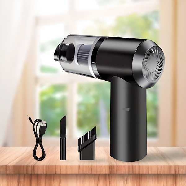 2-in-1 Vacuum Cleaner – Handheld Car Cleaner (Wireless & Rechargeable)